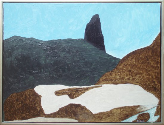 Djævelens tommelfinger, Kullorsuaq | 2014 | 60 x 80 cm, olie | 3500 kr.