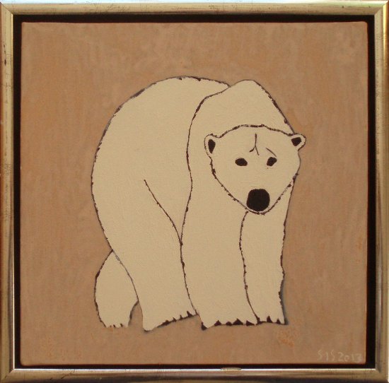 Isbjørn | 2013 | 30 x 30 cm, olie | 1500 kr.