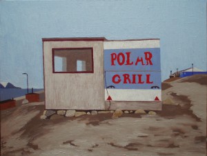 Polar grill, Qaanaaq (Thule) | 2015 | 60 x 80 cm, olie | 3500 kr.