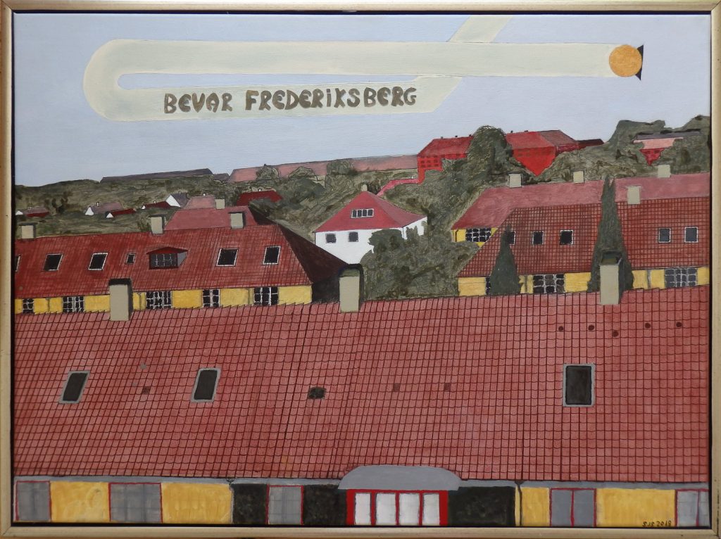 Bevar Frederiksberg, 2018, 60 x 80 cm, olie på lærred, Pris: 4000 kr.